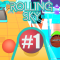 Rolling Sky: Playthrough Part 1: FROM HUMBLE BEGINNINGS TO BASKETBALL HOOPS!