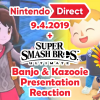 Kevin Reacts: Nintendo Direct 9.4.19 + Super Smash Bros Ultimate Banjo & Kazooie Presentation Reaction Thumbnail